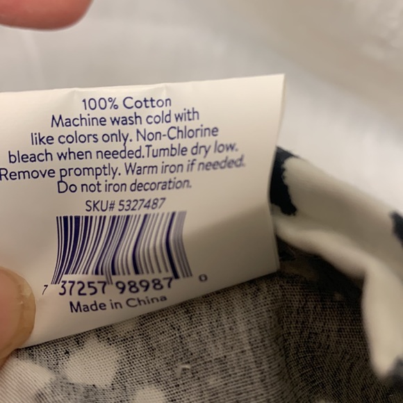 Darling Top Paw Charcoal & White Splattered Shirt Sz XS - Picture 6 of 6